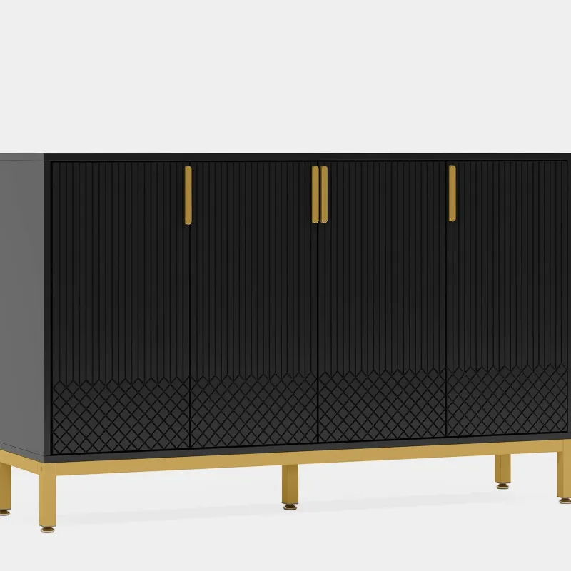 Tribesigns Sideboards & Buffets|Sideboards & Buffets*Sideboard Buffet, 59" Luxury Buffet Storage Cabinet with 4 Doors