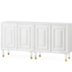 Tribesigns Sideboards & Buffets|Sideboards & Buffets*Sideboard Buffet, 63" Modern Kitchen Accent Cabinet with 4 Doors