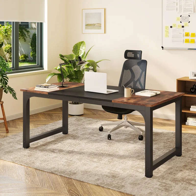 Tribesigns Desks*Simple Conference Table, Rectangular Meeting Table Computer Desk
