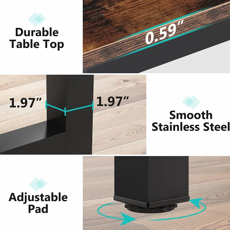 Tribesigns Desks*Simple Conference Table, Rectangular Meeting Table Computer Desk