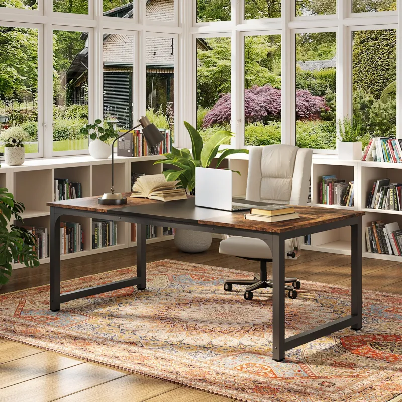 Tribesigns Desks*Simple Conference Table, Rectangular Meeting Table Computer Desk