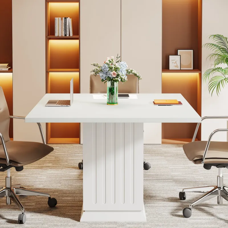 Tribesigns Desks*Square Conference Table, 35" Small Meeting Table
