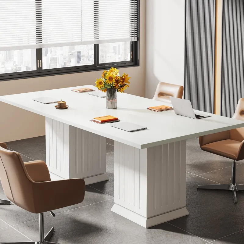Tribesigns Desks*Square Conference Table, 35" Small Meeting Table