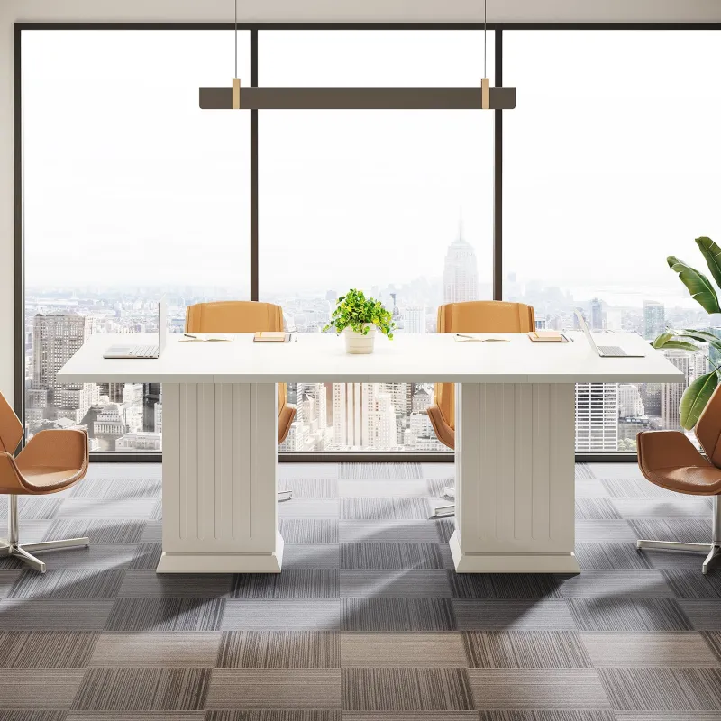 Tribesigns Desks*Square Conference Table, 35" Small Meeting Table