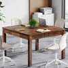 Tribesigns Desks*Square Conference Table, Small Meeting Room Table For Home Office