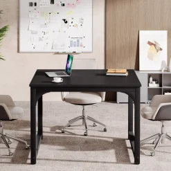 Tribesigns Desks*Square Conference Table, Small Meeting Seminar Table Meeting Room Table