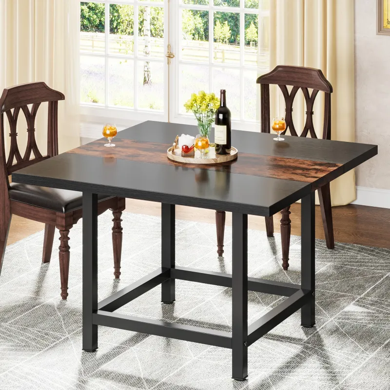 Tribesigns Dining Tables*Square Dining Table, Farmhouse 39"x 39"x 29" Kitchen Table for 4