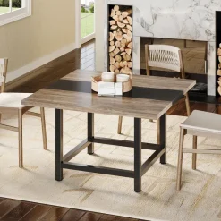 Tribesigns Dining Tables*Square Dining Table, Farmhouse 39