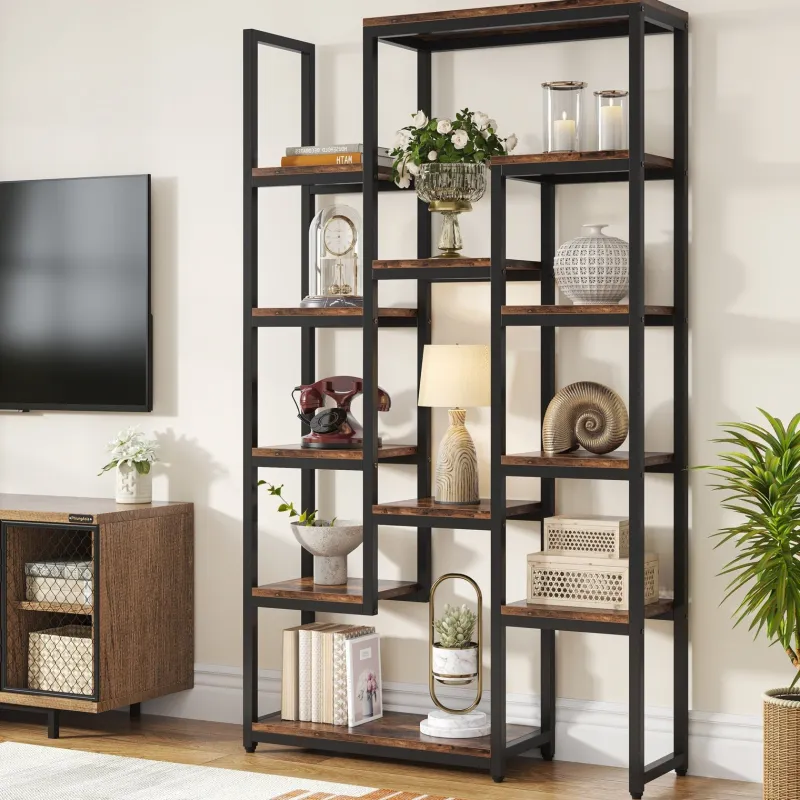 Tribesigns Bookcases & Bookshelves|Bookcases & Bookshelves*6-Tier Bookshelf 70.9 inch Tall Bookcase, 12-Shelf Display Shelves