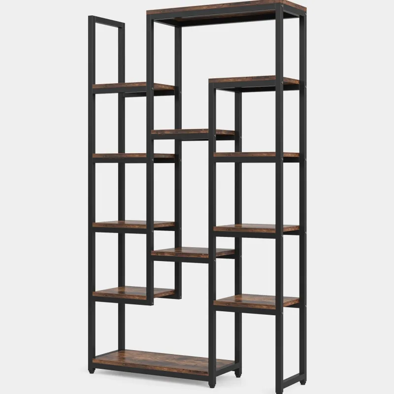 Tribesigns Bookcases & Bookshelves|Bookcases & Bookshelves*6-Tier Bookshelf 70.9 inch Tall Bookcase, 12-Shelf Display Shelves