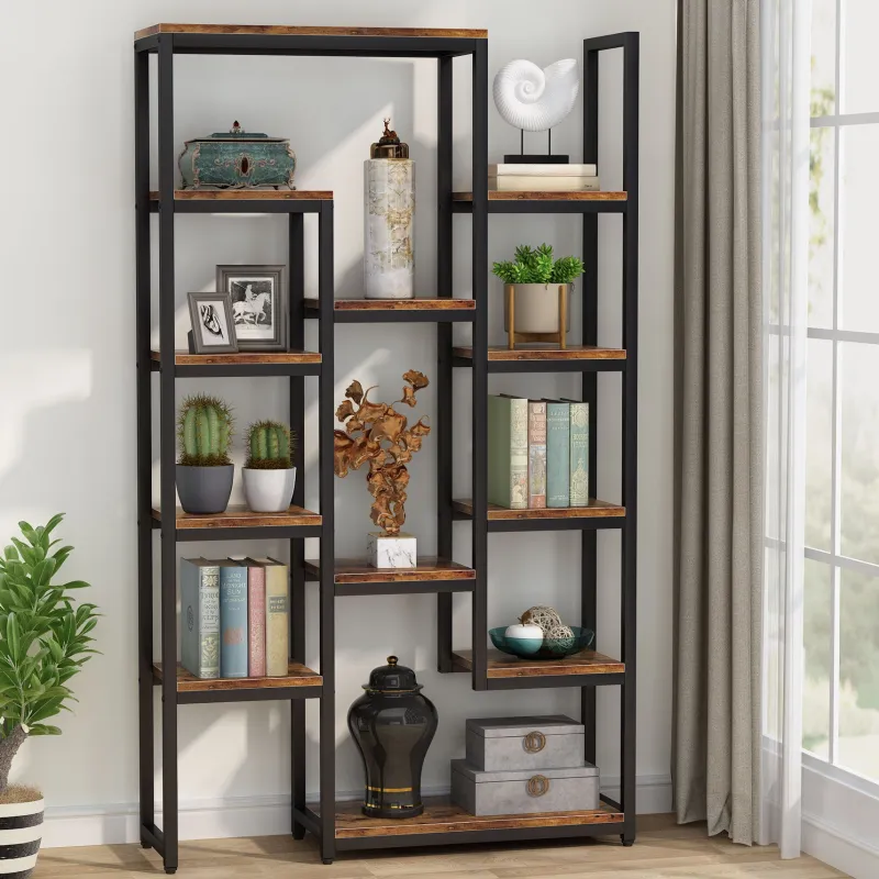 Tribesigns Bookcases & Bookshelves|Bookcases & Bookshelves*6-Tier Bookshelf 70.9 inch Tall Bookcase, 12-Shelf Display Shelves