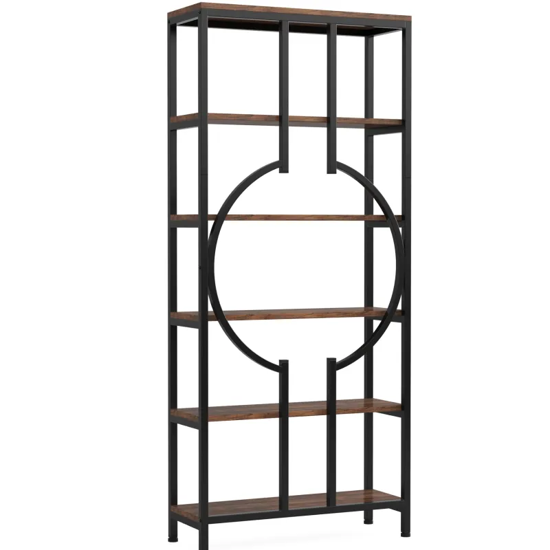Tribesigns Bookcases & Bookshelves|Bookcases & Bookshelves*6-Tier Bookshelf, 70.9" Industrial Bookcase Display Shelf