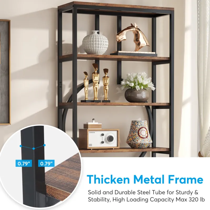 Tribesigns Bookcases & Bookshelves|Bookcases & Bookshelves*6-Tier Bookshelf, 70.9" Industrial Bookcase Display Shelf