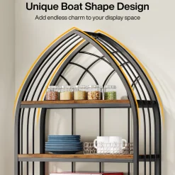 Tribesigns Bookcases & Bookshelves|Bookcases & Bookshelves*5-Tier Bookshelf, 74.8