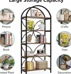 Tribesigns Bookcases & Bookshelves|Bookcases & Bookshelves*5-Tier Bookshelf, 75
