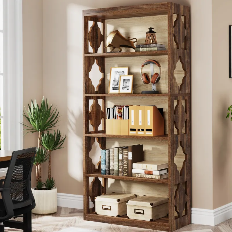 Tribesigns Bookcases & Bookshelves|Bookcases & Bookshelves*6-Tier Bookshelf, 70-Inch Wood Bookcase with Storage Shelves