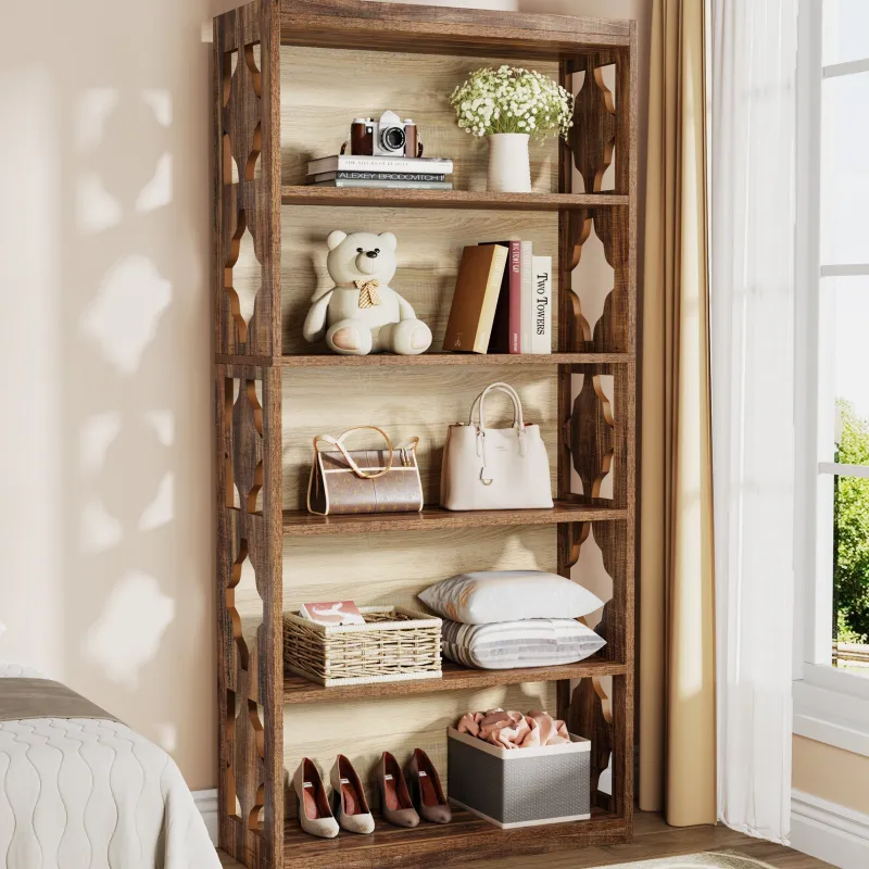 Tribesigns Bookcases & Bookshelves|Bookcases & Bookshelves*6-Tier Bookshelf, 70-Inch Wood Bookcase with Storage Shelves
