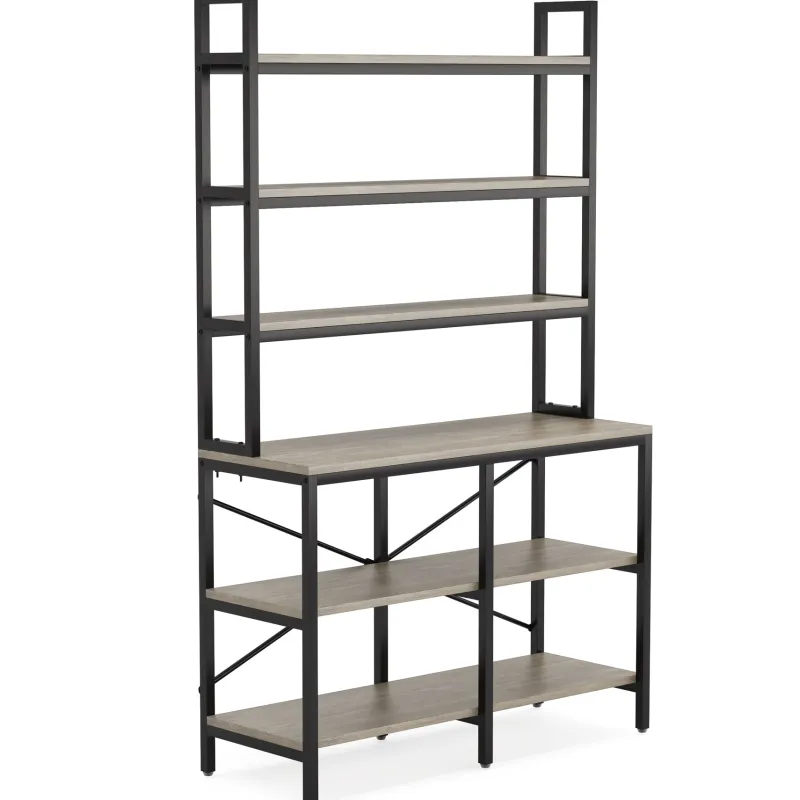 Tribesigns Bookcases & Bookshelves|Bookcases & Bookshelves*6-Tier Bookshelf, Industrial Etagere Bookcase Storage Rack
