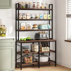 Tribesigns Bookcases & Bookshelves|Bookcases & Bookshelves*6-Tier Bookshelf, Industrial Etagere Bookcase Storage Rack