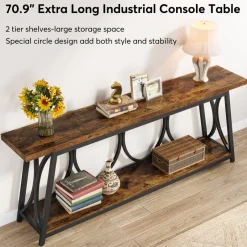 Tribesigns Console Tables|Console Tables*2-Tier Console Table, 70.9