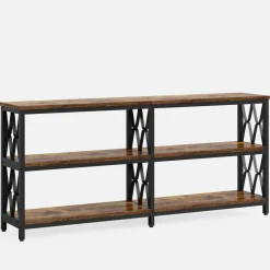 Tribesigns Console Tables|Console Tables*3-Tier Console Table, 70.9" Industrial Sofa Foyer Table for Living Room