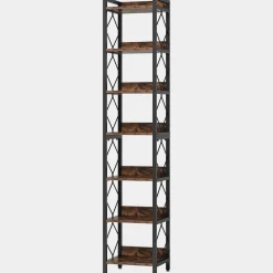 Tribesigns Corner Shelves|Corner Shelves*7-Tier Corner Shelf, 78.7" Narrow Bookshelf Corner Bookcase