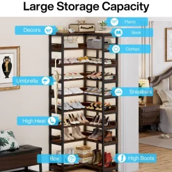 Tribesigns Shoe Racks & Cabinets|Shoe Racks & Cabinets*9-Tier Corner Shoe Rack, Freestanding Shoe Storage Shelf