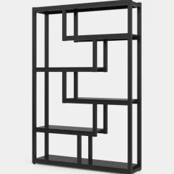 Tribesigns Bookcases & Bookshelves|Bookcases & Bookshelves*5-Tier Industrial Bookshelf, Vintage Etagere Bookcase