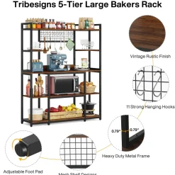 Tribesigns Baker's Racks|Baker's Racks*5-Tier Kitchen Baker's Rack, 55
