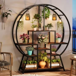 Tribesigns Plant Stands|Plant Stands*7-Tier Round Plant Stand, 65