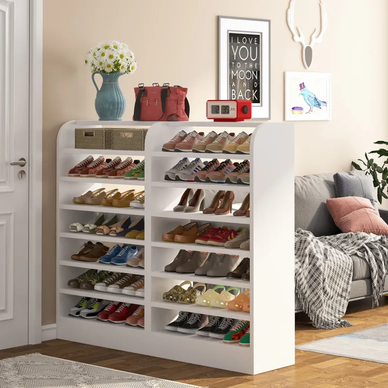 Tribesigns Shoe Racks & Cabinets|Shoe Racks & Cabinets*8-Tier Shoe Rack, Wooden Shoe Shelf Shoe Storage Cabinet