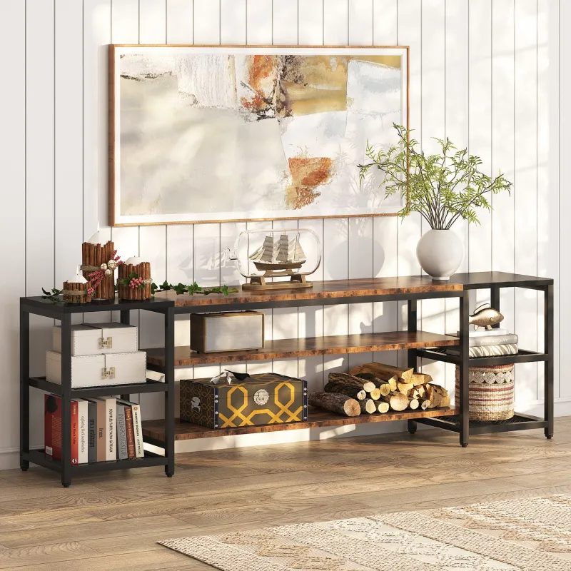 Tribesigns Tv Stands*TV Stand, 3-Tier Media Entertainment Center for TV up to 85"