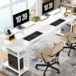 Tribesigns Desks*Two Person Desk, 78.7