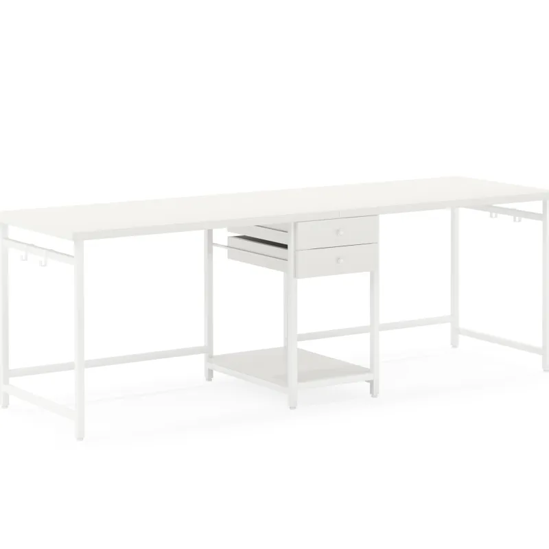 Tribesigns Desks*Two Person Desk, 78’’ Double Computer Desk with Drawers