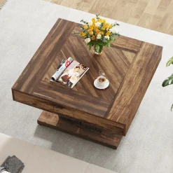 Tribesigns Coffee Tables*Wood Coffee Table, 31.5