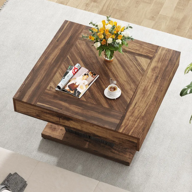 Tribesigns Coffee Tables*Wood Coffee Table, 31.5" Modern Center Table Cocktail Tea Table