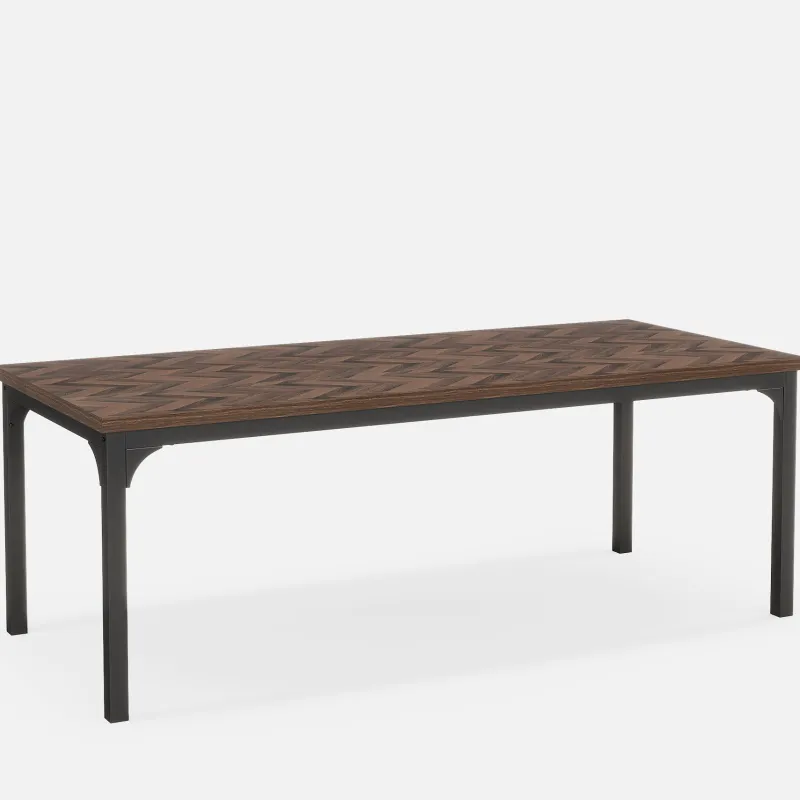 Tribesigns Dining Tables*Wood Dining Table, 70.9" Farmhouse Kitchen Dinner Table for 6-8