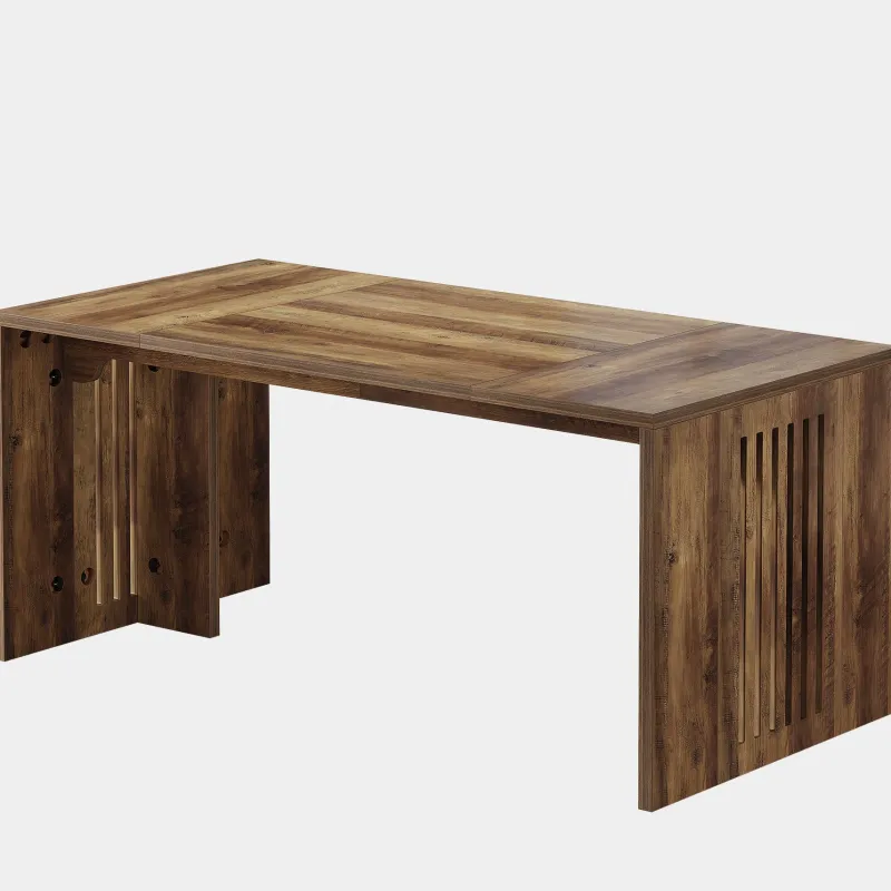 Tribesigns Dining Tables*Wood Dining Table, 63" Rectangular Kitchen Dinner Table for 4 - 6