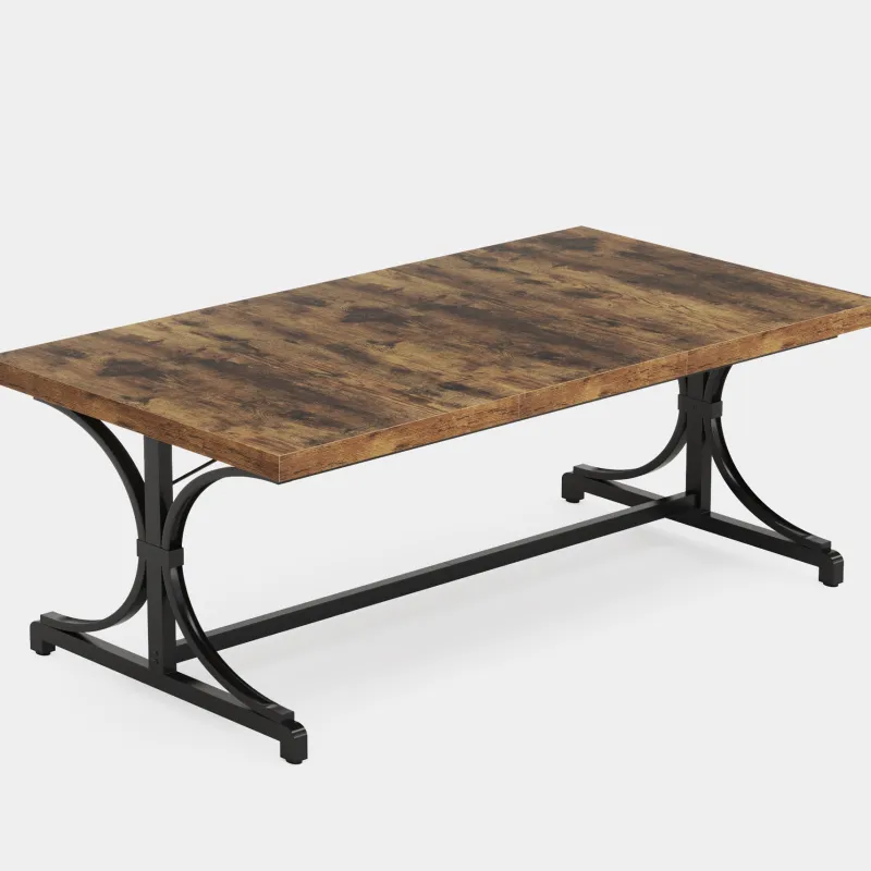 Tribesigns Dining Tables*Wood Dining Table, 62.4" Sturdy Kitchen Table for Kitchen, Living Room
