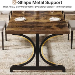 Tribesigns Dining Tables*Wood Dining Table, 62.4