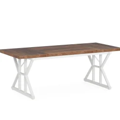 Tribesigns Dining Tables*Wood Dining Table, Farmhouse 70.8" Kitchen Table for 6 People