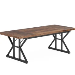 Tribesigns Dining Tables*Wood Dining Table, Farmhouse 70.8