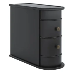 Tribesigns Nightstands*Wood End Table, Narrow Side Table Nightstand with 2 Drawers
