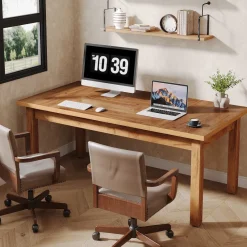 Tribesigns Desks*Wood Executive Desk, 70.9