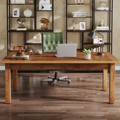 Tribesigns Desks*Wood Executive Desk, 70.9