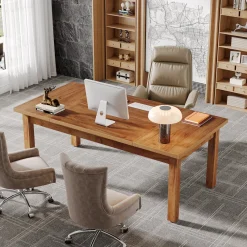 Tribesigns Desks*Wood Executive Desk, 70.9