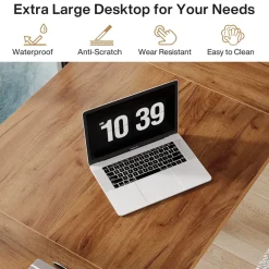 Tribesigns Desks*Wood Executive Desk, 70.9