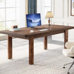 Tribesigns Desks*Wood Executive Desk, 62.99