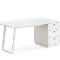 Tribesigns Desks*Wood Executive Desk,55 Inches Computer Desk with Storage Drawers