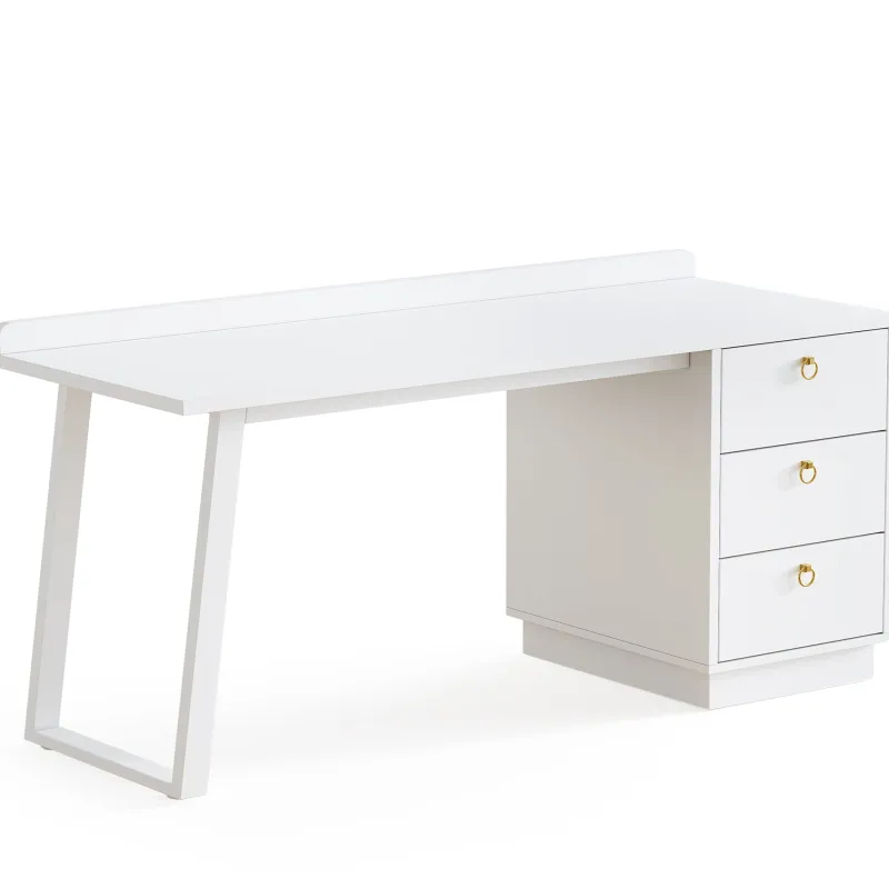 Tribesigns Desks*Wood Executive Desk,55 Inches Computer Desk with Storage Drawers